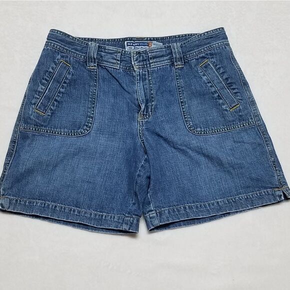 VINTAGE Old Navy Just Below Waist Mid Wash Shorts - Picture 8 of 10